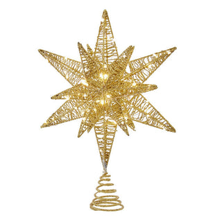 Twinkling Superbright Gold Starburst Treetop