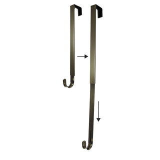 Adjustable Wreath Hanger, Antique Brass