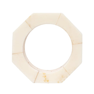 Octagon Shaped Resin Napkin Ring Set