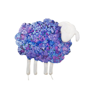 Purple Hydrangea Lamb Yard Display