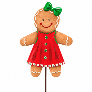 Snowy Gingerbread Boy & Girl