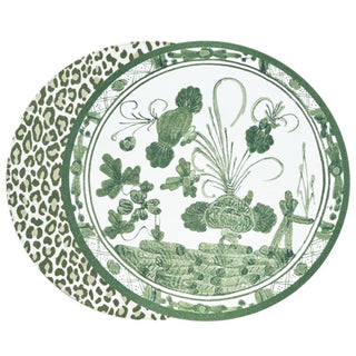 VIDA Green Faenza and Cheetah Reversible Placemat Set