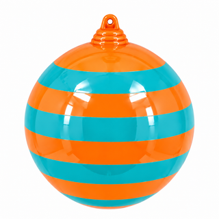 Stripe Ball Ornament by Glitterville, 4"