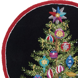 Christmas Tree Round Rug