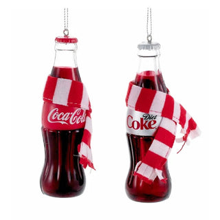 Coke Bottle with Scarf Ornament