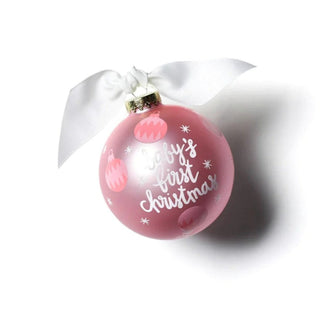 Baby's First Christmas Ornament, Pink