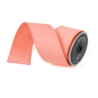 Coral Dupion Ribbon, 2.5" X 10YD