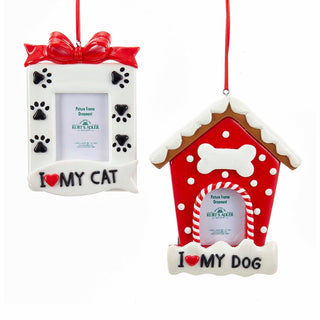 Holiday Pet Picture Frame Ornament