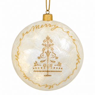 Pearl & Gold Christmas Ornaments