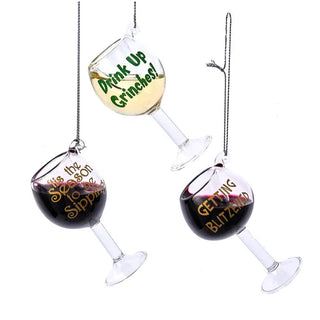 Holiday Spirits Wine Ornament