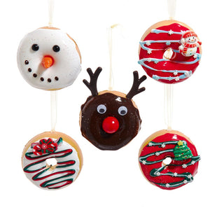 Decorated Christmas Donut Ornaments