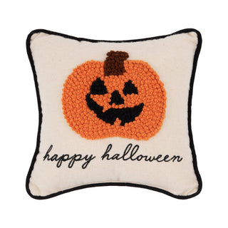 Halloween Happy Jack-o'-Lantern Pumpkin Mini Throw Pillow
