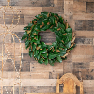 Magnolia Leaf Wreath, 27"