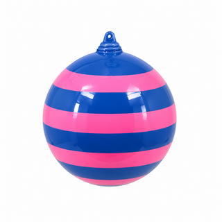 Stripe Ball Ornament by Glitterville, 4"