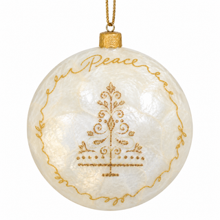 Pearl & Gold Christmas Ornaments