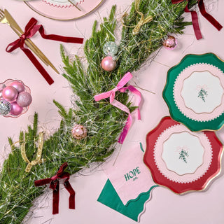 Coquette Christmas Small Bows Dessert Plates