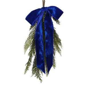 Royal Blue Reveuse Velveteen Ribbon, 4" X 10YD