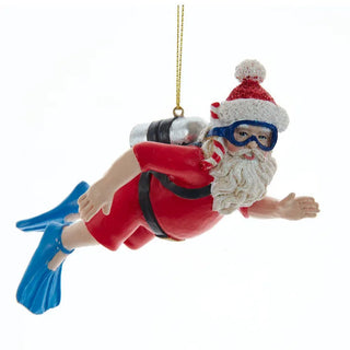 Scuba Santa Ornament