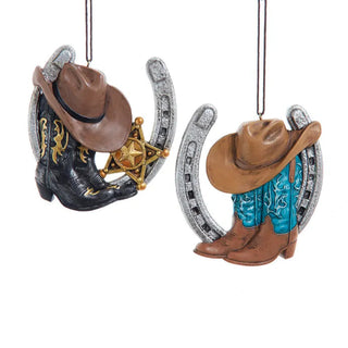 Western Horseshoe Ornament