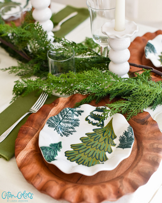 Evergreen Grove Ruffle Dinner Plate