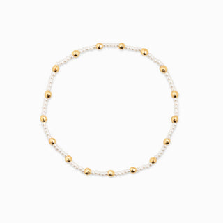 Gold Beaded Variety Stretch Bracelet Set