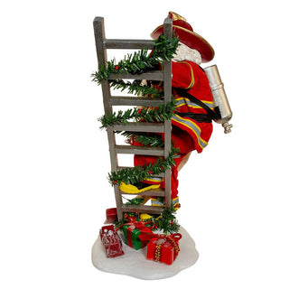 Fireman Santa On Ladder