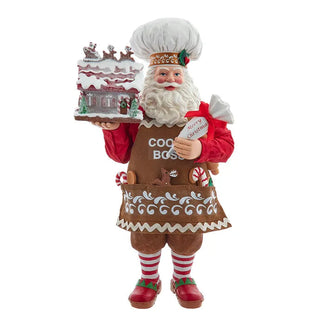 Chef Gingerbread Decorator Santa
