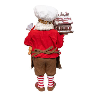 Chef Gingerbread Decorator Santa