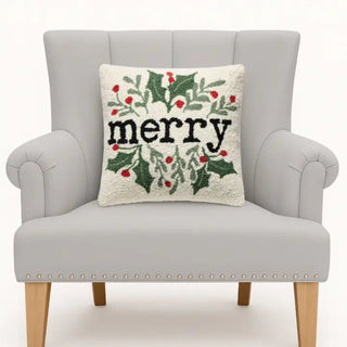 Simple Merry Foliage Hook Pillow