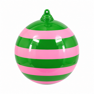 Stripe Ball Ornament by Glitterville, 4"