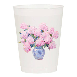 Potted Hydrangea Frosted Cups