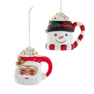 Santa & Snowman Teacup Ornament