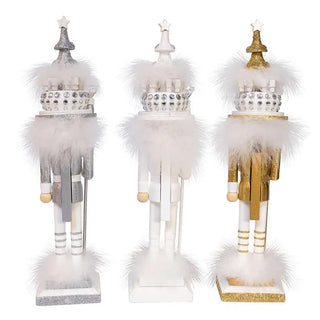 Hollywood Nutcracker™ Gold, White & Silver Tree Hat Nutcracker