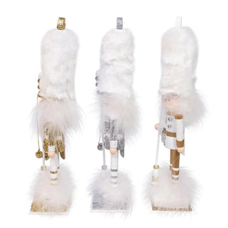 Hollywood Nutcracker™ Gold, White, & Silver Nutcracker