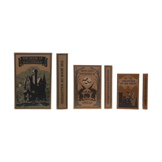 Vintage Halloween Book Storage Boxes