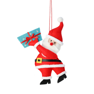 Felt Santa with Gifts Ornament