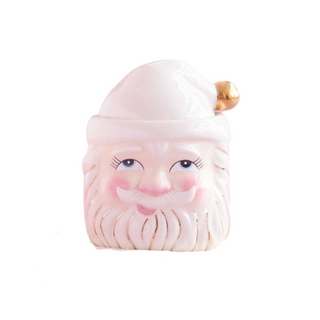 Cream Papa Noel Candy Jar by Glitterville