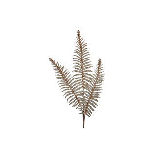 Champagne Glitter Fern Spray