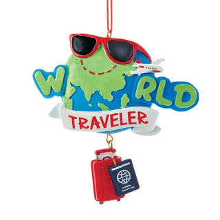 World Traveler Hanging Ornament