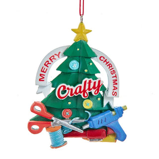 Merry Christmas Crafty Tree Ornament