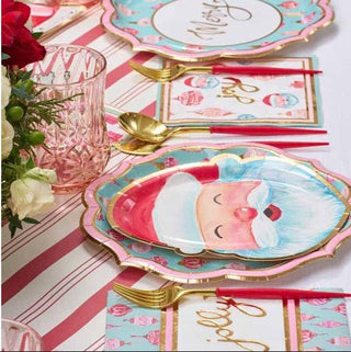 Jolly Santa Salad Plate Set