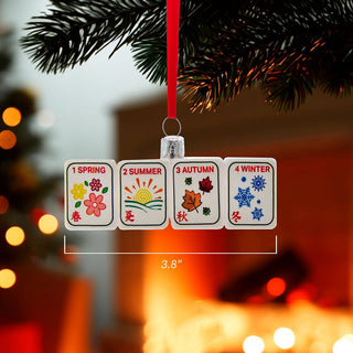 Noble Gems™ Glass Mahjong Ornament