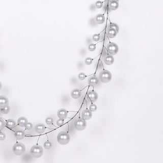 Silver Ball Garland, 10'