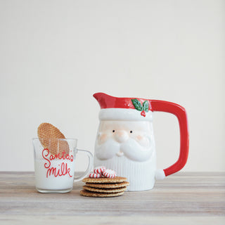 Santa Head Pitcher