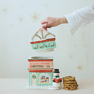 Bookstore Shaped Cookie Jar
