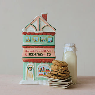 Bookstore Shaped Cookie Jar