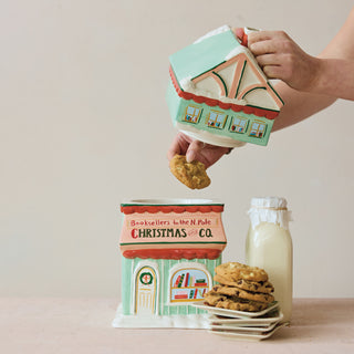 Bookstore Shaped Cookie Jar