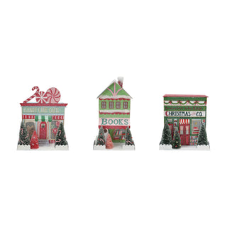 Christmas Village Store with LED Light