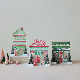 Christmas Village Store with LED Light