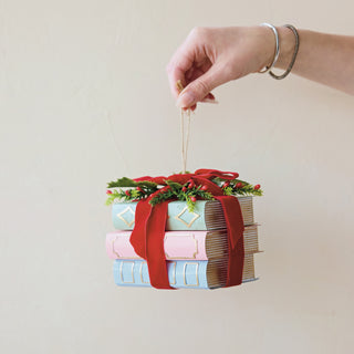 Stacked Books Ornament